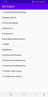 SSC ENGLISH 2023 android App screenshot 2
